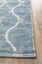 Paris Indoor Outdoor Blue Runner Rug