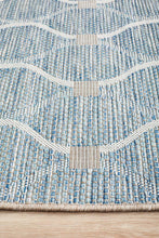 Paris Indoor Outdoor Blue Runner Rug