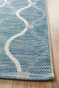 Paris Indoor Outdoor Blue Rug