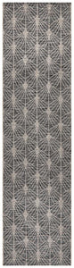 Paris Indoor Outdoor Black Runner Rug