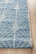 Paris Indoor Outdoor Blue Runner Rug