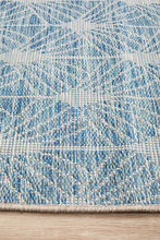 Paris Indoor Outdoor Blue Runner Rug