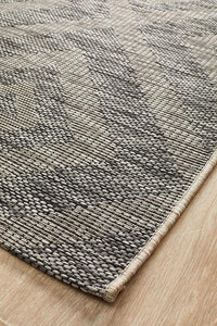 Paris Indoor Outdoor Black Rug