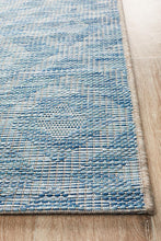 Paris Indoor Outdoor Blue Runner Rug