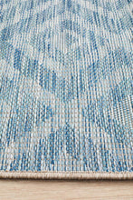 Paris Indoor Outdoor Blue Runner Rug