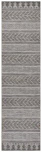 Paris Indoor Outdoor Tribal Grey Runner Rug