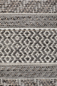 Paris Indoor Outdoor Tribal Grey Runner Rug