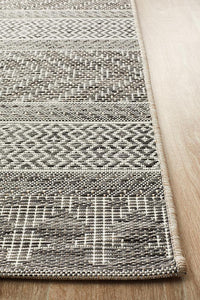 Paris Indoor Outdoor Tribal Grey Rug