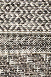 Paris Indoor Outdoor Tribal Grey Rug