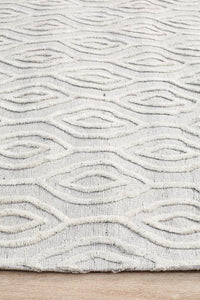 Azulik Wish White Modern Rug