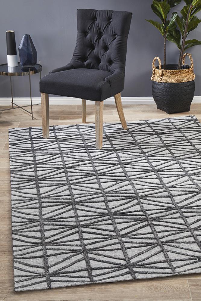 Azulik Pewter Prestige Modern Rug