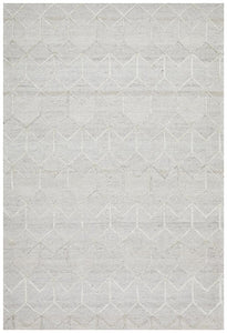 Azulik Grey Brush Modern Rug