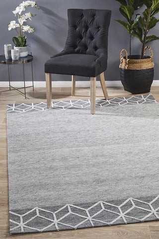 Azulik Grey Pulse Modern Rug