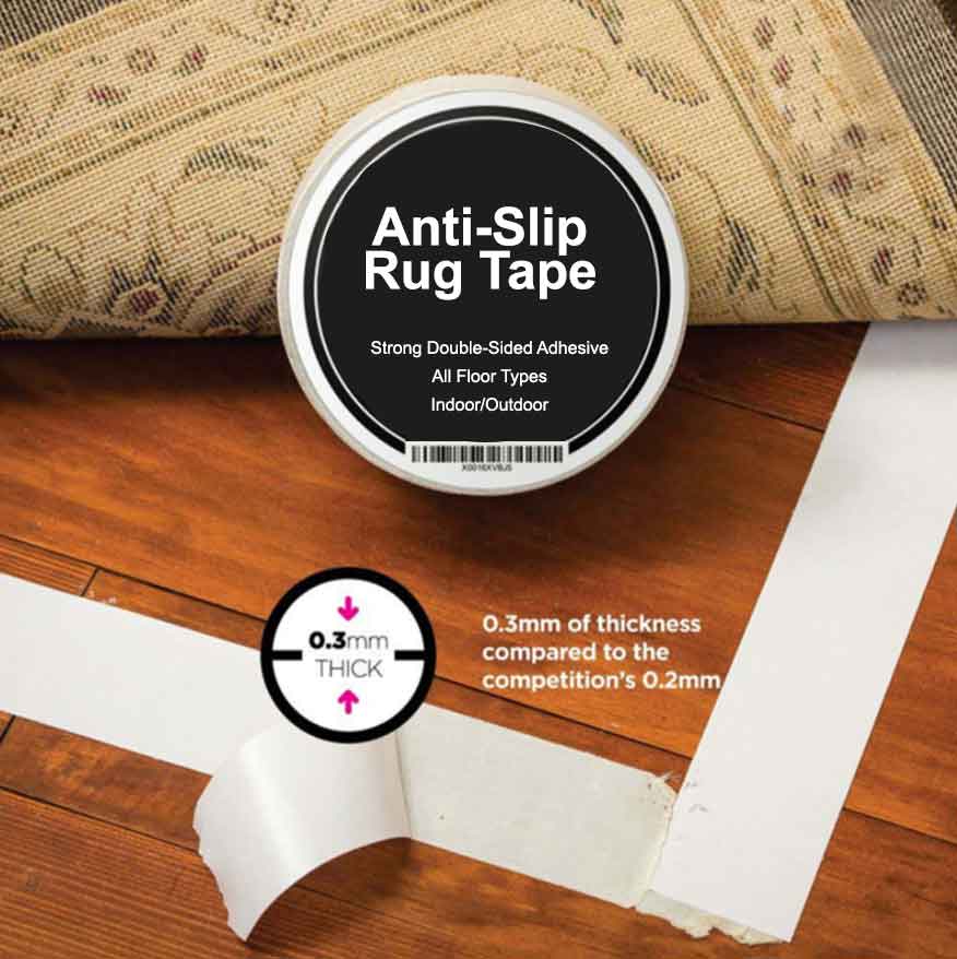 Anti Slip Rug Tape for all Floor Types Indoor & Outdoor